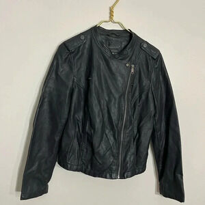 Sanctuary black vegan leather‎ Moto jacket size medium